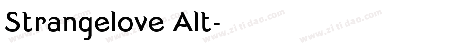 Strangelove Alt字体转换